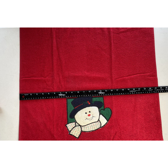 Christmas Towel Set by Cannon Vintage Red & Green Cotton Decorative Novelty XMas - Picture 7 of 10